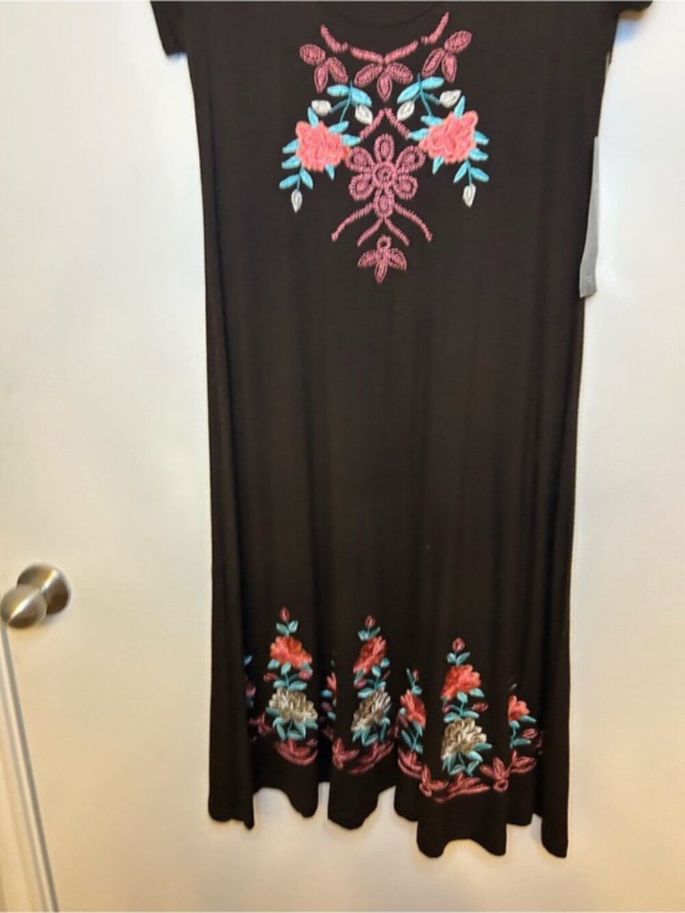 Karen Kane Brown Indian Summer Embroider Dress New with tags - Picture 7 of 9